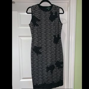Lauren Ralph Lauren Sleeveless Black & White Dress